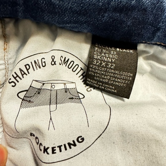 Buckle Black Womens Classic Skinny 32 x32 - Picture 7 of 11